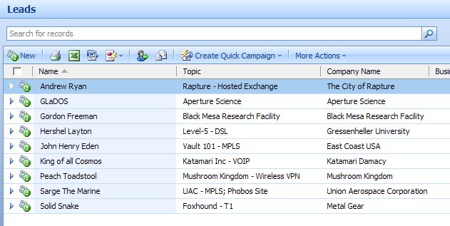 even sales leads can be awesome