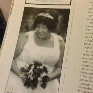 our wedding photographer used one of my pictures in an ad for Wedding Bells magazine