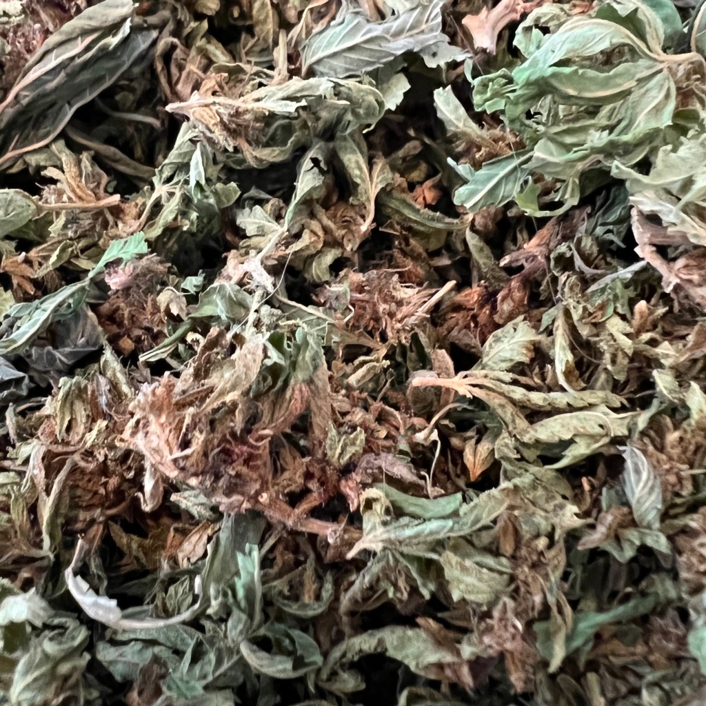 dried cannabis leaves